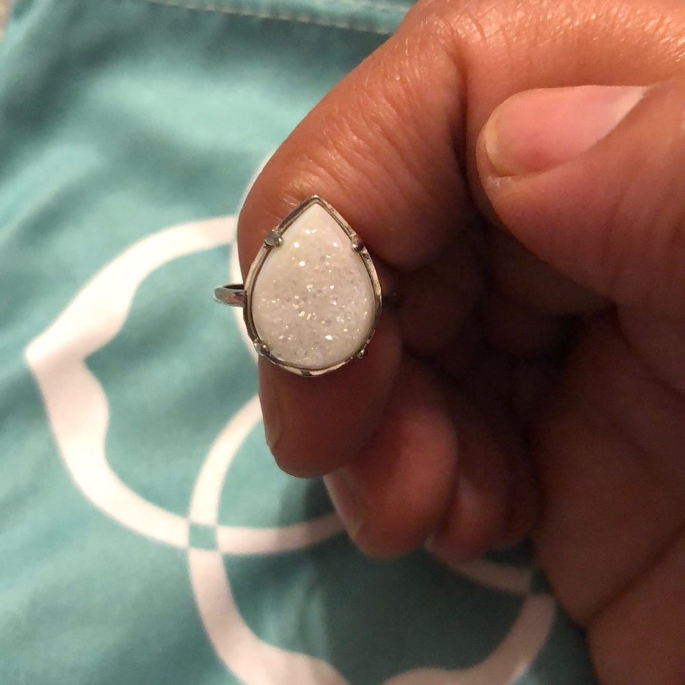Kendra Scott Pear shaped druzy ring